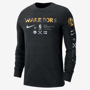 Golden State Warriors Men&#039;s Nike NBA Long-Sleeve T-Shirt DZ0346-010
