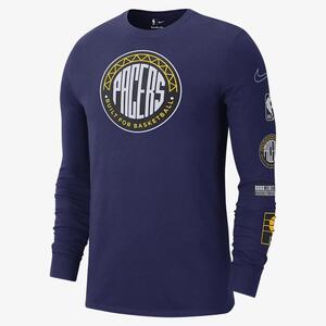 Indiana Pacers City Edition Men&#039;s Nike NBA Long-Sleeve T-Shirt DV6038-421