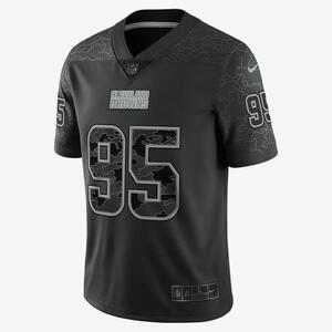 NFL Cleveland Browns RFLCTV (Myles Garrett) Men&#039;s Fashion Football Jersey 45NM00A93F-00U