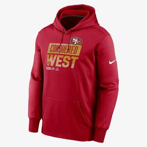 Nike Therma 2022 NFC West Champions Trophy Collection (NFL San Francisco 49ers) Men&#039;s Pullover Hoodie NPAQ6DL73Z-A5V