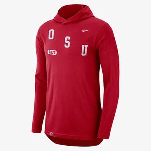 Ohio State Men&#039;s Nike Dri-FIT College Hooded Long-Sleeve T-Shirt DR4155-657