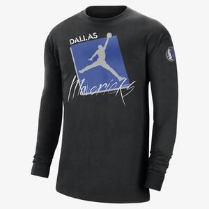 Dallas Mavericks Courtside Statement Edition Men&#039;s Jordan Max90 NBA Long-Sleeve T-Shirt DV5741-010