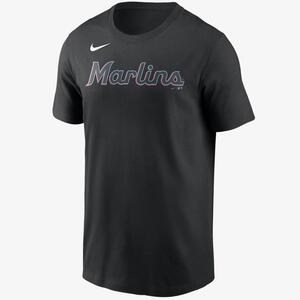Nike Wordmark (MLB Miami Marlins) Men&#039;s T-Shirt N19900AMQM-M3X