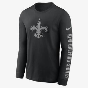Nike RFLCTV Logo (NFL New Orleans Saints) Men’s Long-Sleeve T-Shirt NKAC00A7W-020