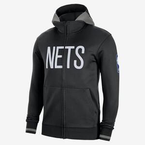 Brooklyn Nets Showtime Men&#039;s Nike Dri-FIT NBA Full-Zip Hoodie DN7790-010