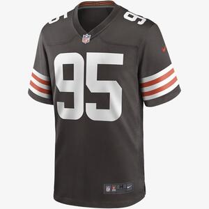 NFL Cleveland Browns (Myles Garrett) Men&#039;s Game Football Jersey 67NMCLGH93F-2NE