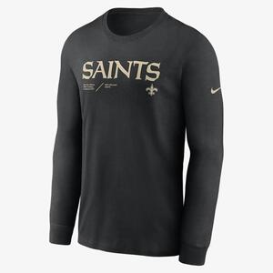 Nike Dri-FIT Infograph Lockup (NFL New Orleans Saints) Men&#039;s Long-Sleeve T-Shirt NS2700A7W-7HU