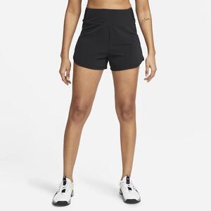 Nike Dri-FIT Bliss Women&#039;s High-Waisted 3&quot; Brief-Lined Shorts DX6018-010