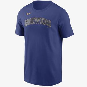 MLB Milwaukee Brewers (Christian Yelich) Men&#039;s T-Shirt N1994EWMB3-BKA
