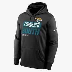 Nike Therma 2022 AFC South Champions Trophy Collection (NFL Jacksonville Jaguars) Men&#039;s Pullover Hoodie NPAQ00A9NZ-A5V