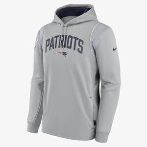 Nike Therma Athletic Stack (NFL New England Patriots) Men&#039;s Pullover Hoodie NS4911RE8K-5N9