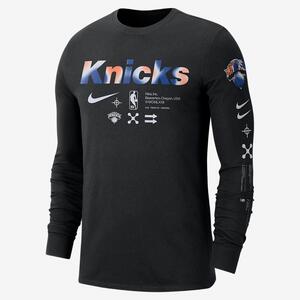 New York Knicks Men&#039;s Nike NBA Long-Sleeve T-Shirt DZ0358-010