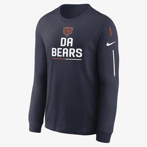 Nike Team Slogan (NFL Chicago Bears) Men&#039;s Long-Sleeve T-Shirt NKAC41L7Q-0YK