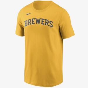 MLB Milwaukee Brewers (Christian Yelich) Men&#039;s T-Shirt N19979QMZ3-JKA