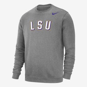LSU Club Fleece Men&#039;s Nike College Sweatshirt M33778P287-LSU