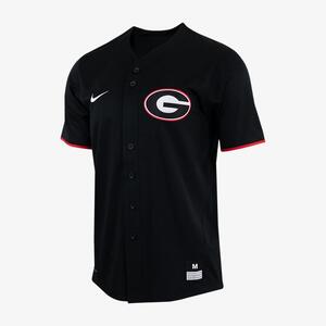 Georgia Men&#039;s Nike College Full-Button Baseball Jersey P33920J354-GEO