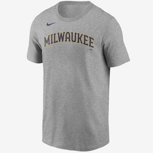 MLB Milwaukee Brewers (Christian Yelich) Men&#039;s T-Shirt N19906GMZ3-JLA