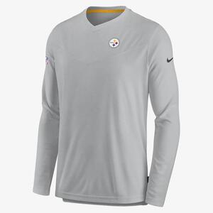 Nike Dri-FIT Lockup Coach UV (NFL Pittsburgh Steelers) Men&#039;s Long-Sleeve Top NS2512CC7L-636