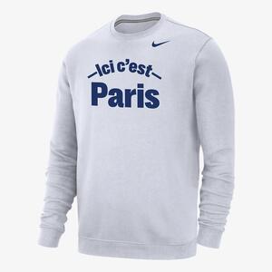 Paris Saint-Germain Club Fleece Men&#039;s Crew-Neck Sweatshirt M33778QGWHI-PSG
