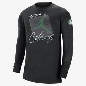 Boston Celtics Courtside Statement Edition Men&#039;s Jordan Max90 NBA Long-Sleeve T-Shirt DV5737-010