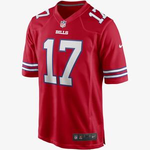 NFL Buffalo Bills (Josh Allen) Men&#039;s Game Football Jersey 67NMBB2A81F-2LA