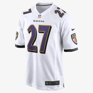 NFL Baltimore Ravens (J.K. Dobbins) Men&#039;s Game Football Jersey 67NMBLGR8GF-2PF