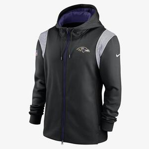 Nike Therma Lockup (NFL Baltimore Ravens) Men&#039;s Full-Zip Hoodie NS4799YY8G-5P9