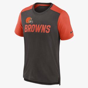 Nike Color Block Team Name (NFL Cleveland Browns) Men&#039;s T-Shirt NKZGEG7493-0YG