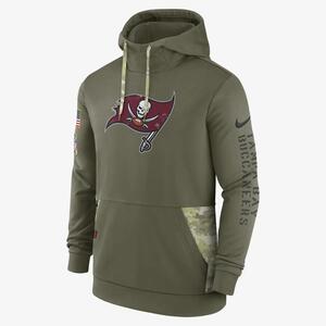 Nike Therma Salute to Service Logo (NFL Tampa Bay Buccaneers) Men&#039;s Pullover Hoodie NST22DHA2V-8UR
