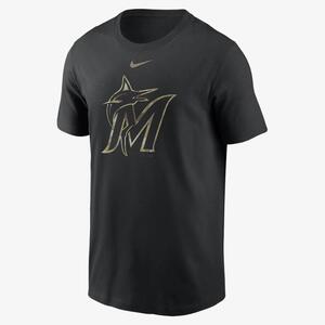 Nike Camo Logo (MLB Miami Marlins) Men&#039;s T-Shirt N19900AMQM-0SN