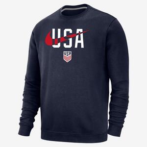 USA Club Fleece Men&#039;s Crew-Neck Sweatshirt M33778OXNAV-USA