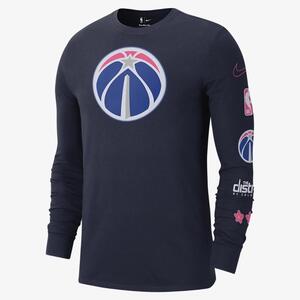 Washington Wizards City Edition Men&#039;s Nike NBA Long-Sleeve T-Shirt DV6061-419