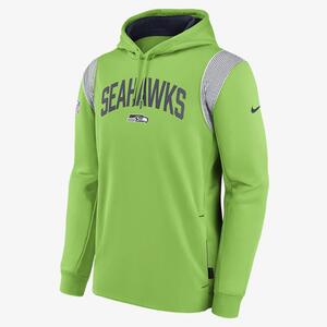 Nike Therma Athletic Stack (NFL Seattle Seahawks) Men&#039;s Pullover Hoodie NS4911XD78-5N9