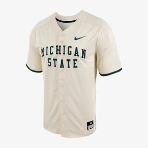 Michigan State Men&#039;s Nike College Full-Button Baseball Jersey P33821J493-MSU