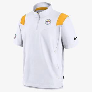 Nike Sideline Coach Lockup (NFL Pittsburgh Steelers) Men&#039;s Short-Sleeve Jacket NS1519NT7L-63Q