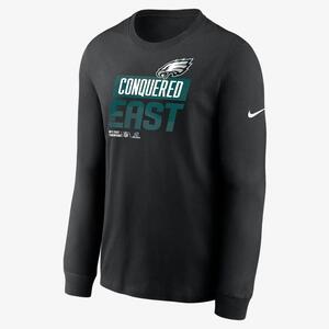Nike 2022 NFC East Champions Trophy Collection (NFL Philadelphia Eagles) Men&#039;s Long-Sleeve T-Shirt NPAC00A86Z-A5V