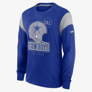 Nike Rewind Playback Helmet (NFL Dallas Cowboys) Men&#039;s Long-Sleeve T-Shirt NKZFEF49V6Z-0YW
