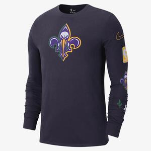 New Orleans Pelicans City Edition Men&#039;s Nike NBA Long-Sleeve T-Shirt DV6048-524