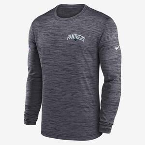 Nike Dri-FIT Velocity Athletic Stack (NFL Carolina Panthers) Men&#039;s Long-Sleeve T-Shirt NS1600A77-62Y