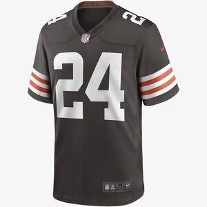 NFL Cleveland Browns (Nick Chubb) Men&#039;s Game Football Jersey 67NMCLGH93F-2NH