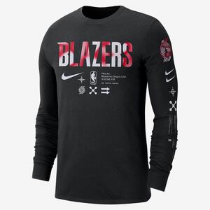 Portland Trail Blazers Men&#039;s Nike NBA Long-Sleeve T-Shirt DZ0365-010