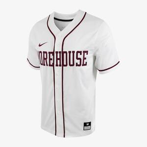 Morehouse Men&#039;s Nike College Full-Button Baseball Jersey P33920J353-MOR