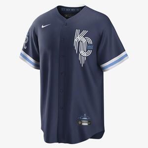 MLB Kansas City Royals City Connect (Salvador Perez) Men&#039;s Replica Baseball Jersey T770RYCCRY7-P13