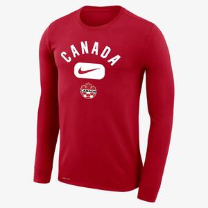 Canada Legend Men&#039;s Nike Dri-FIT Long-Sleeve T-Shirt M22419AEUNR-CAN