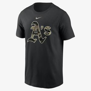 Nike Camo Logo (MLB Oakland Athletics) Men&#039;s T-Shirt N19900AFZ-0QM
