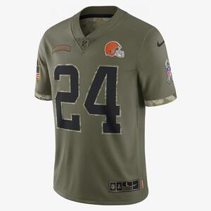 NFL Cleveland Browns Salute to Service (Nick Chubb) Men&#039;s Limited Football Jersey 36NMSTSVF38-001