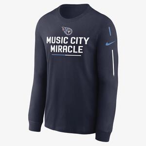 Nike Team Slogan (NFL Tennessee Titans) Men&#039;s Long-Sleeve T-Shirt NKAC41S8F-0YK