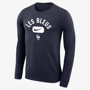 FFF Legend Men&#039;s Nike Dri-FIT Long-Sleeve T-Shirt M22419MTNAV-FRA