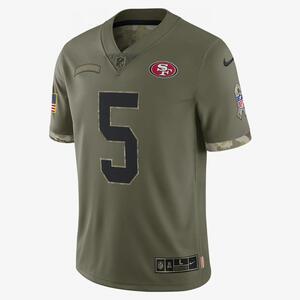 NFL San Francisco 49ers Salute to Service (Trey Lance) Men&#039;s Limited Football Jersey 36NMSTSVF3T-006