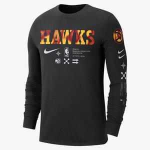 Atlanta Hawks Men&#039;s Nike NBA Long-Sleeve T-Shirt DZ0333-010